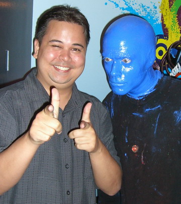 Blue Man and Shawn
